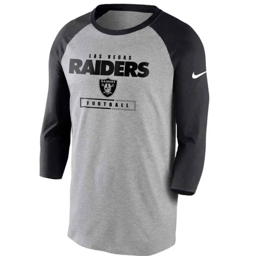 Nike Las Vegas Raiders Gray and Black Men's Shirt